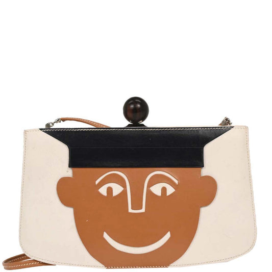 Hermes 1989 White Box Calf Sac A Malice Shoulder bag