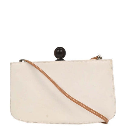 Hermes 1989 White Box Calf Sac A Malice Shoulder bag