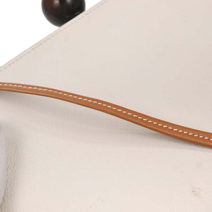 Hermes 1989 White Box Calf Sac A Malice Shoulder bag