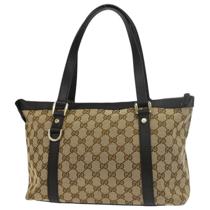 Gucci Beige Canvas GG Tote Handbag