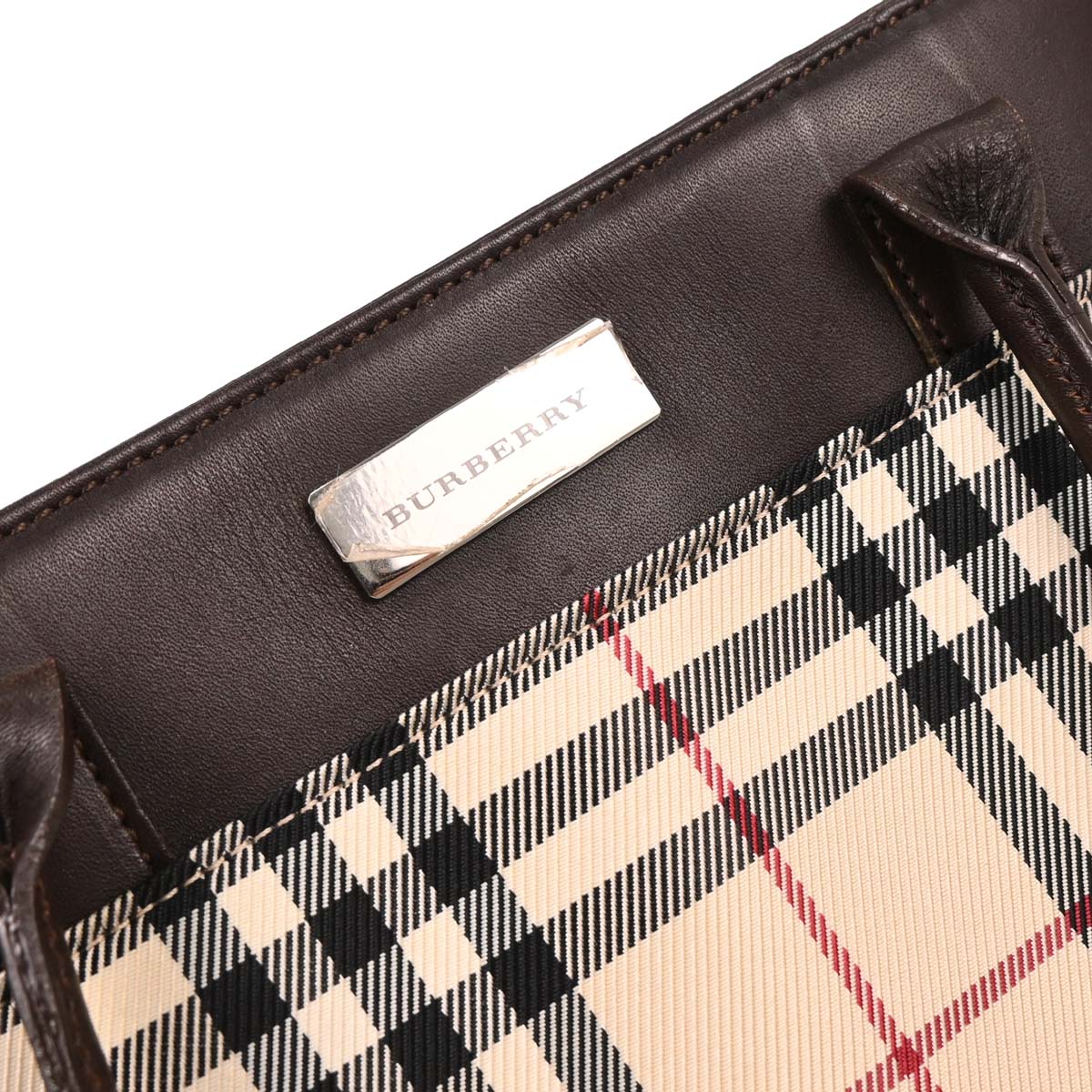 Burberry Beige Burberry Check Handbag