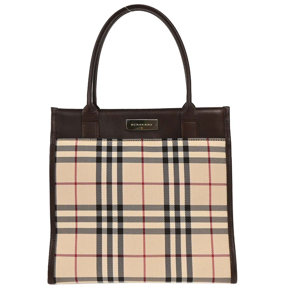 Burberry Beige Burberry Check Handbag