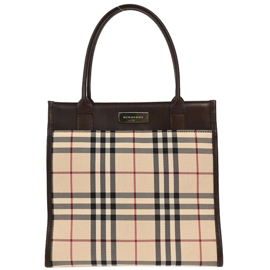 Burberry Beige Burberry Check Handbag