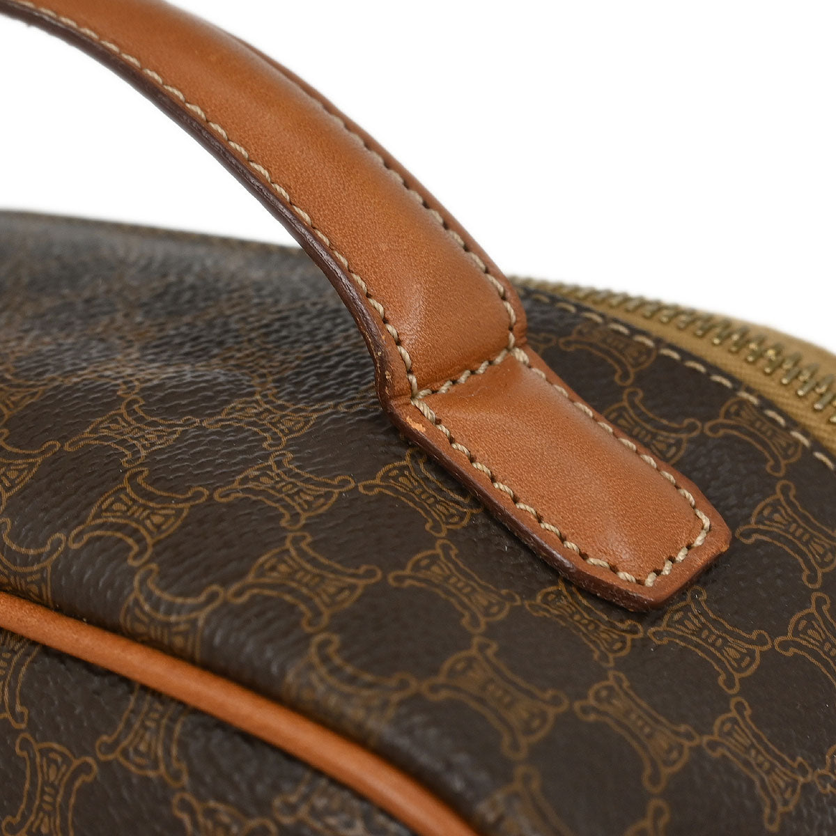Celine Brown Macadam 2way Shoulder Handbag