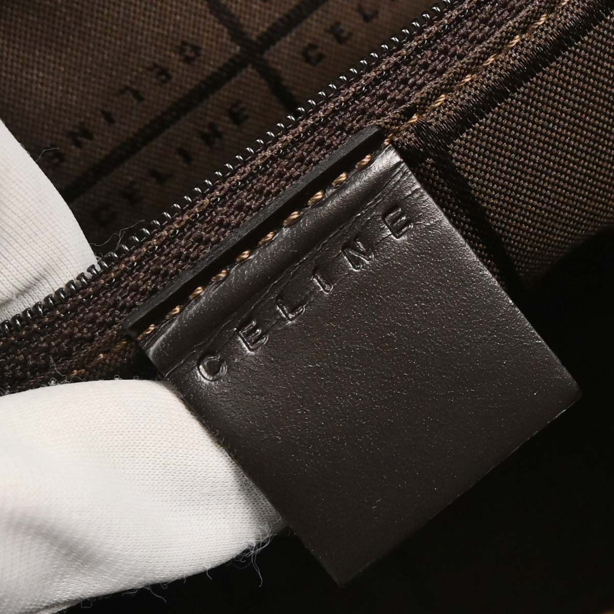Celine * Brown C Macadam Tote Handbag