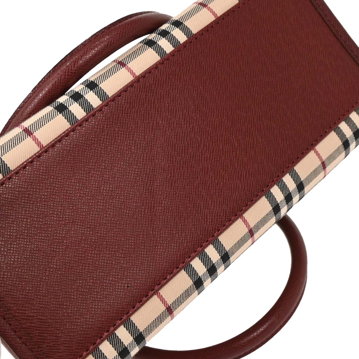 Burberry Beige Burberry Check Tote Handbag
