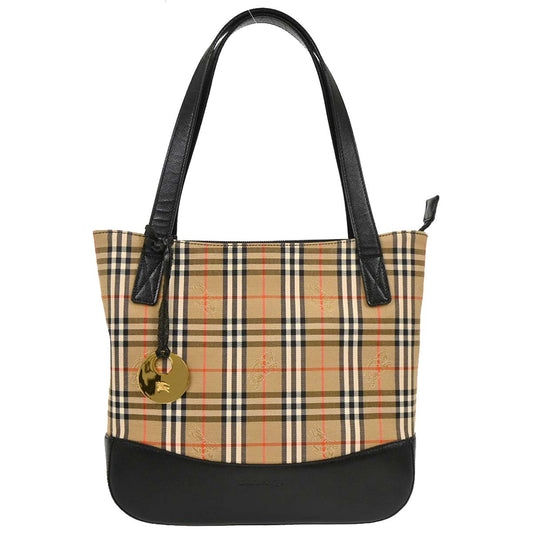 Burberrys Beige House Check Handbag