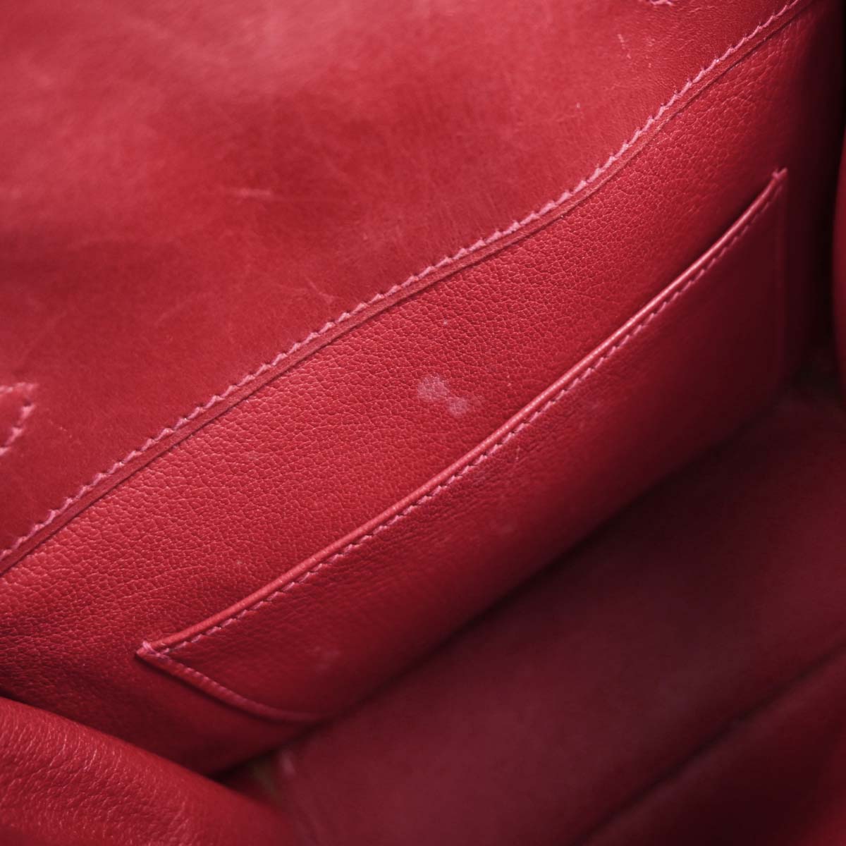 Hermes 1999 Rouge Vif Box Calf Kelly A Dos PM Backpack