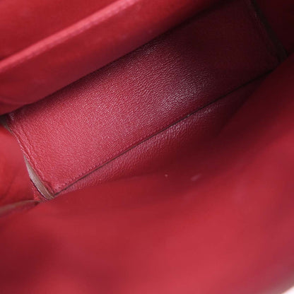 Hermes 1999 Rouge Vif Box Calf Kelly A Dos PM Backpack