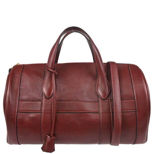 Hermes 1984 Rouge H Veau Graine RD 2way Shoulder Handbag