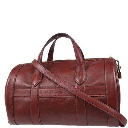 Hermes 1984 Rouge H Veau Graine RD 2way Shoulder Handbag