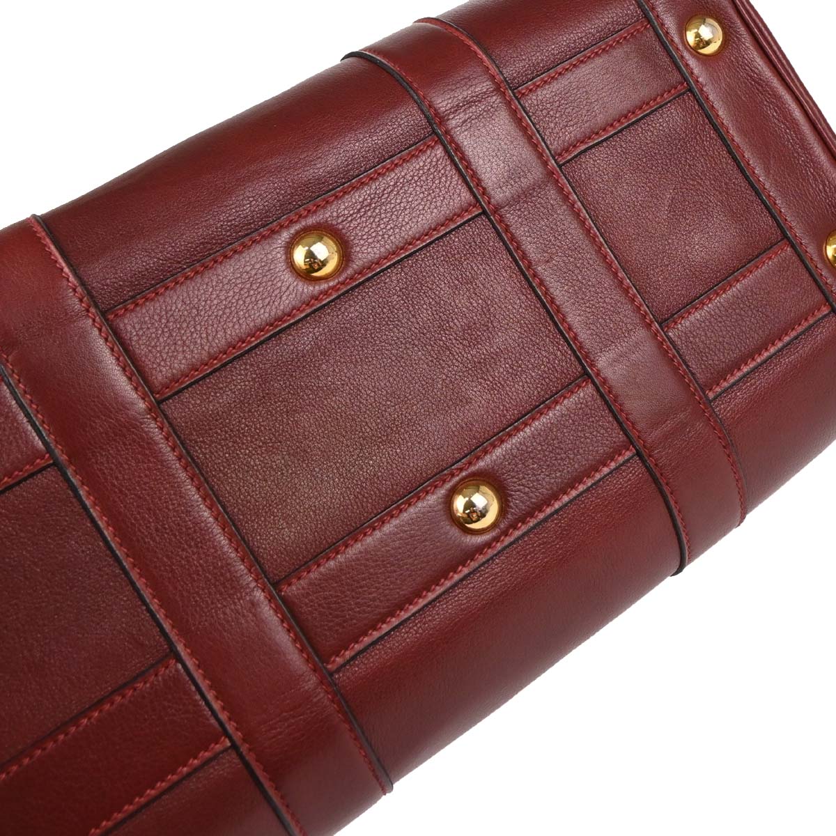 Hermes 1984 Rouge H Veau Graine RD 2way Shoulder Handbag