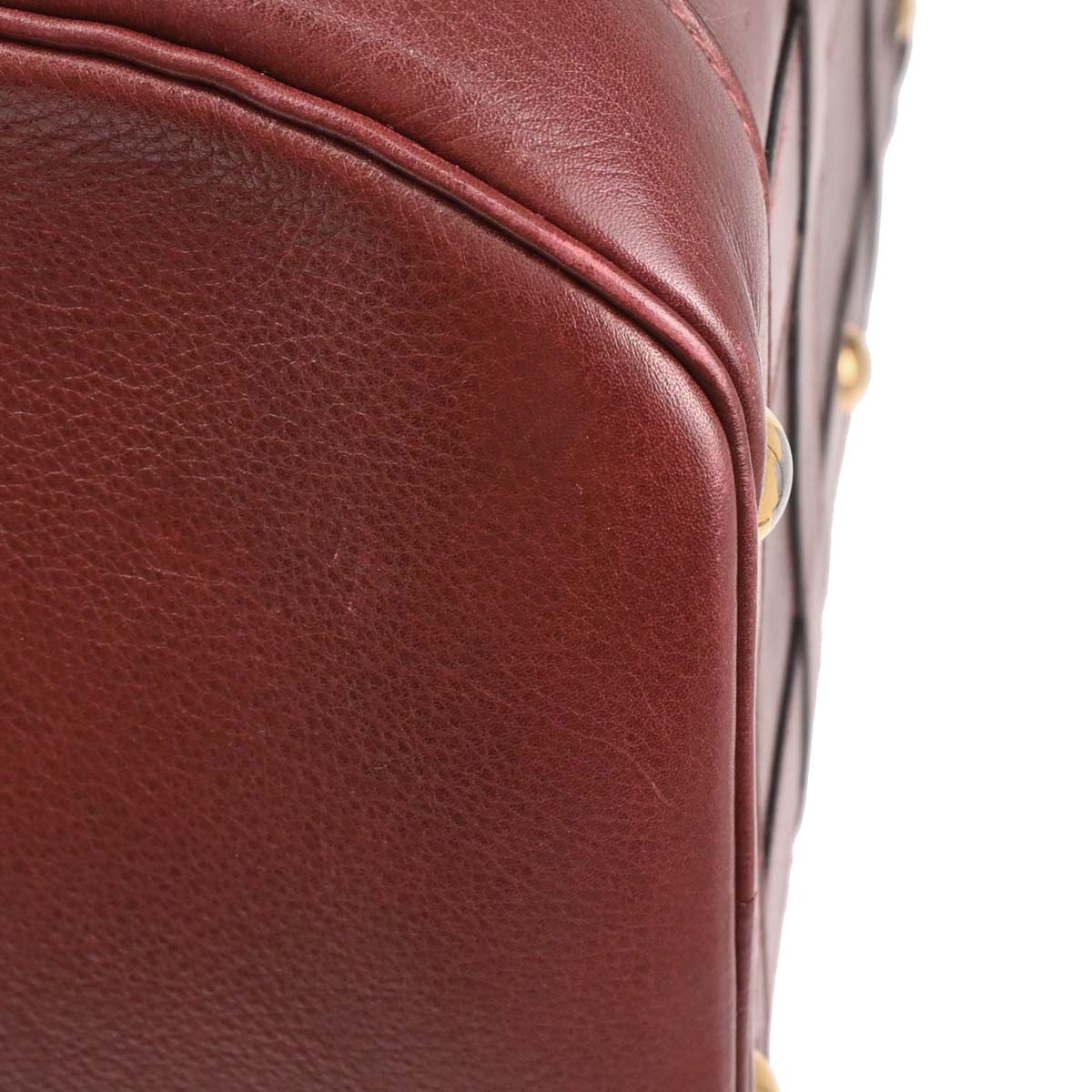 Hermes 1984 Rouge H Veau Graine RD 2way Shoulder Handbag