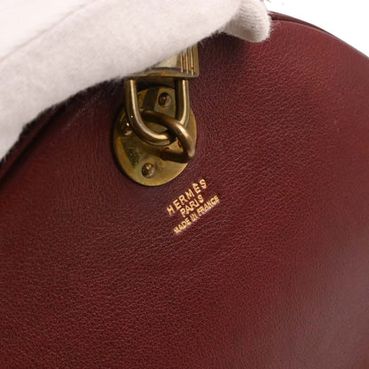 Hermes 1984 Rouge H Veau Graine RD 2way Shoulder Handbag