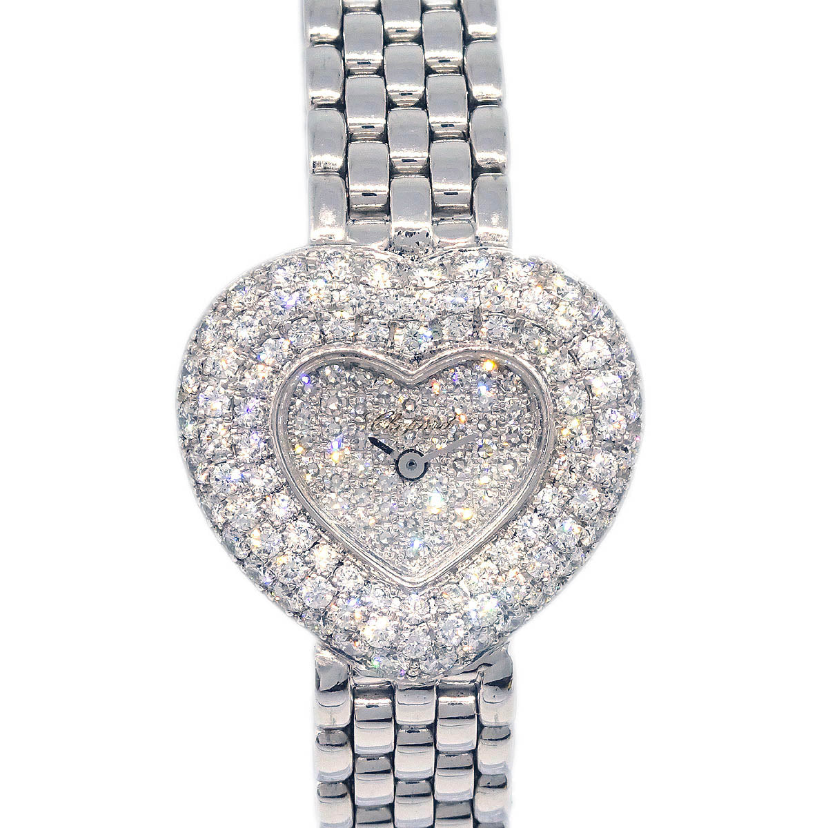 Chopard Ref.10/5789 WG Heart Diamond Quartz Watch 18KWG