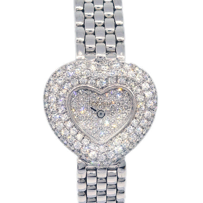 Chopard Ref.10/5789 WG Heart Diamond Quartz Watch 18KWG