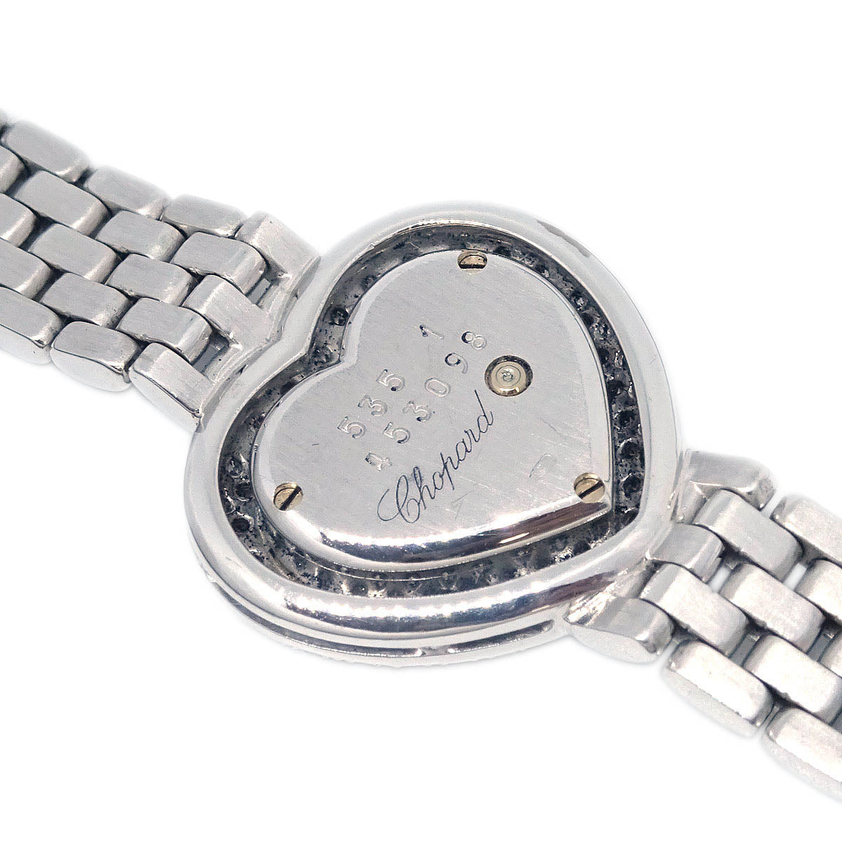 Chopard Ref.10/5789 WG Heart Diamond Quartz Watch 18KWG
