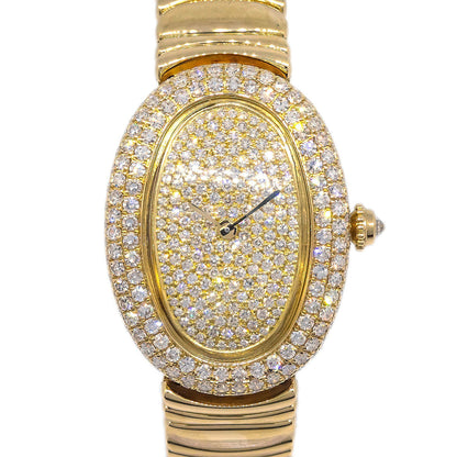 Cartier Baignoire Ref.1950 Quartz Watch 18KYG Diamond