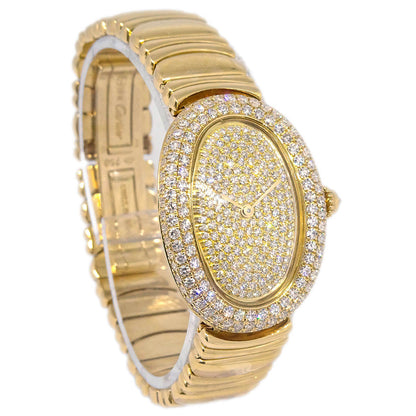 Cartier Baignoire Ref.1950 Quartz Watch 18KYG Diamond