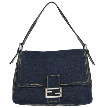 Fendi Navy Denim Mamma Baguette Handbag