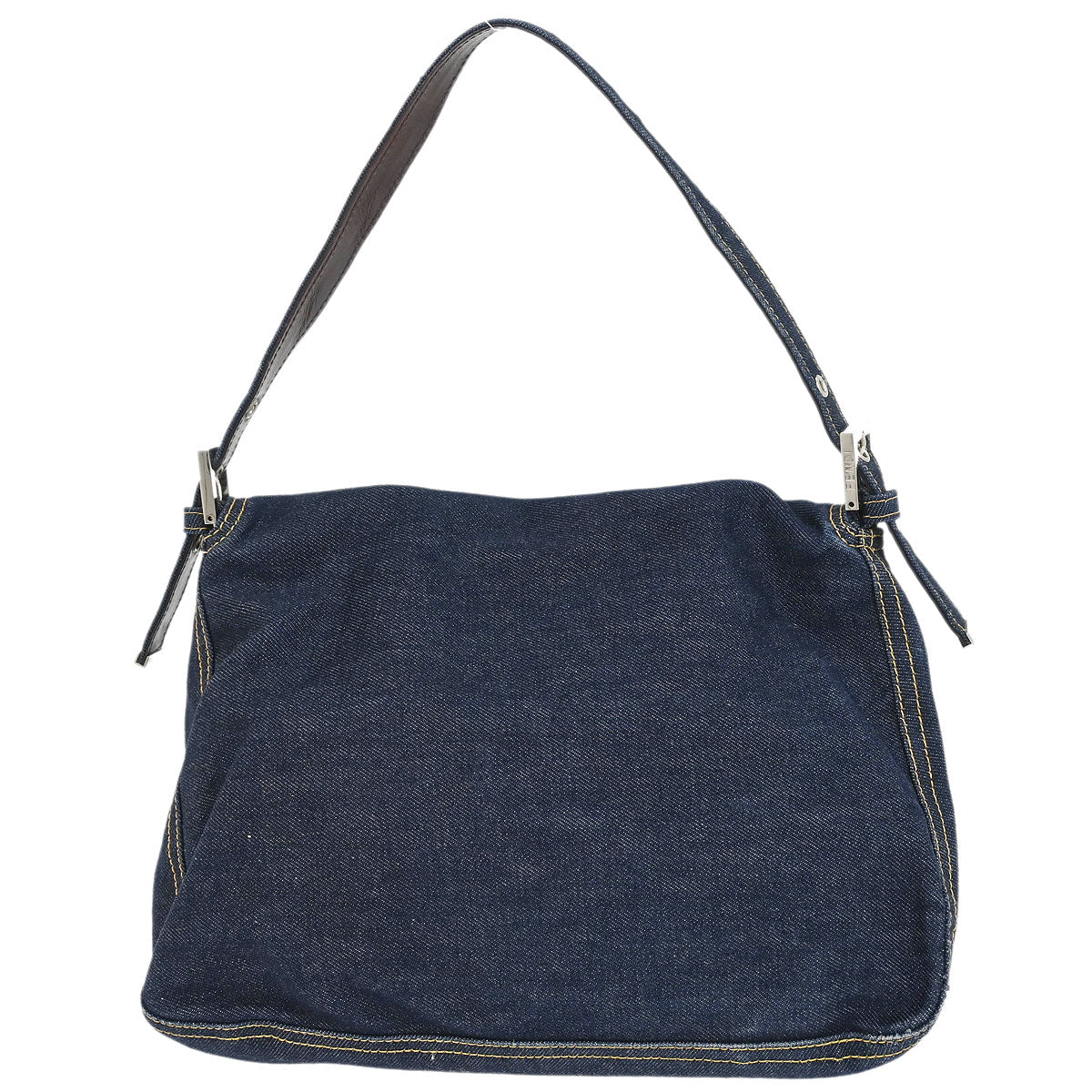 Fendi Navy Denim Mamma Baguette Handbag