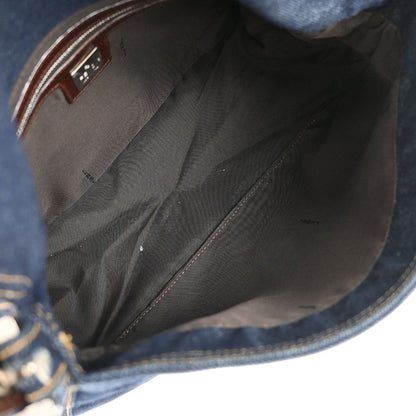 Fendi Navy Denim Mamma Baguette Handbag