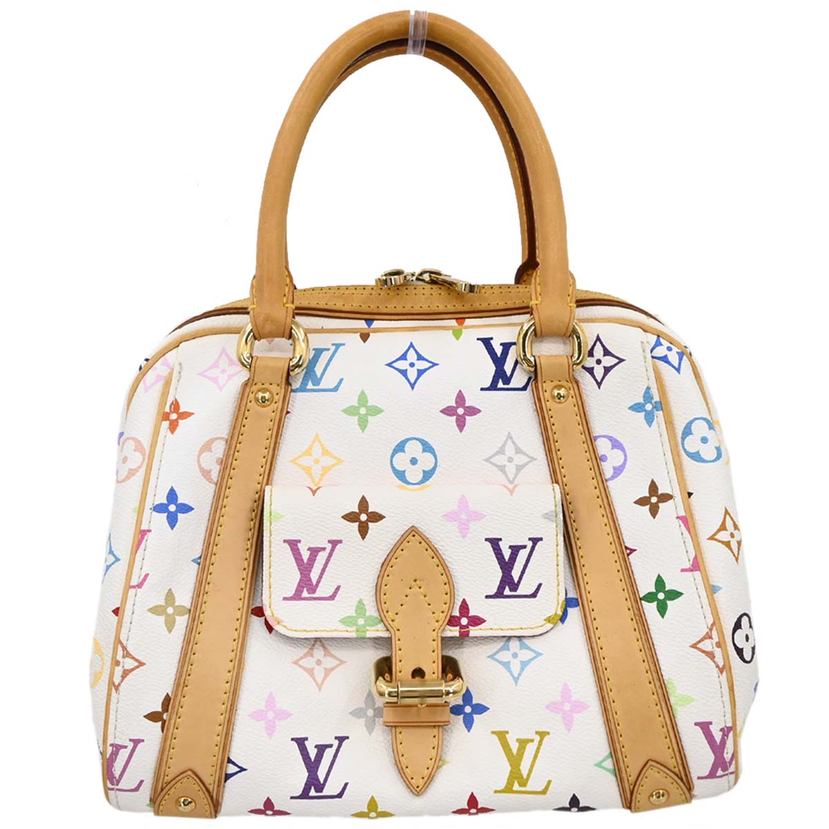 Louis Vuitton 2007 White Monogram Multicolor Priscilla Handbag M40096