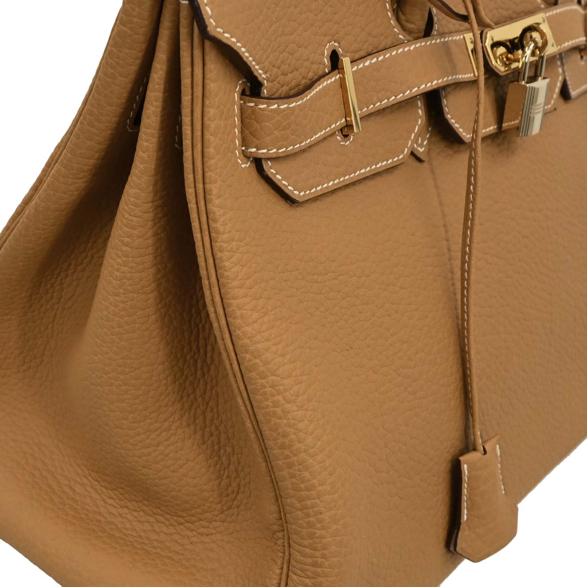 Hermes 2006 Natural Sable Fjord Birkin 35 Handbag
