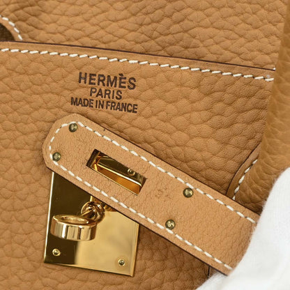 Hermes 2006 Natural Sable Fjord Birkin 35 Handbag