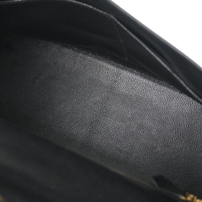 Hermes 1993 Black Box Calf Kelly 35 Retourne 2way Shoulder Handbag
