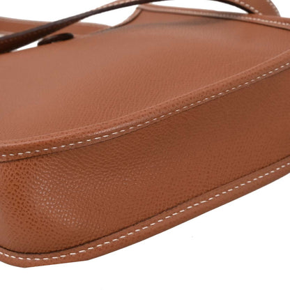 Hermes 2004 Cognac Epsom Evelyne TPM Shoulder Bag