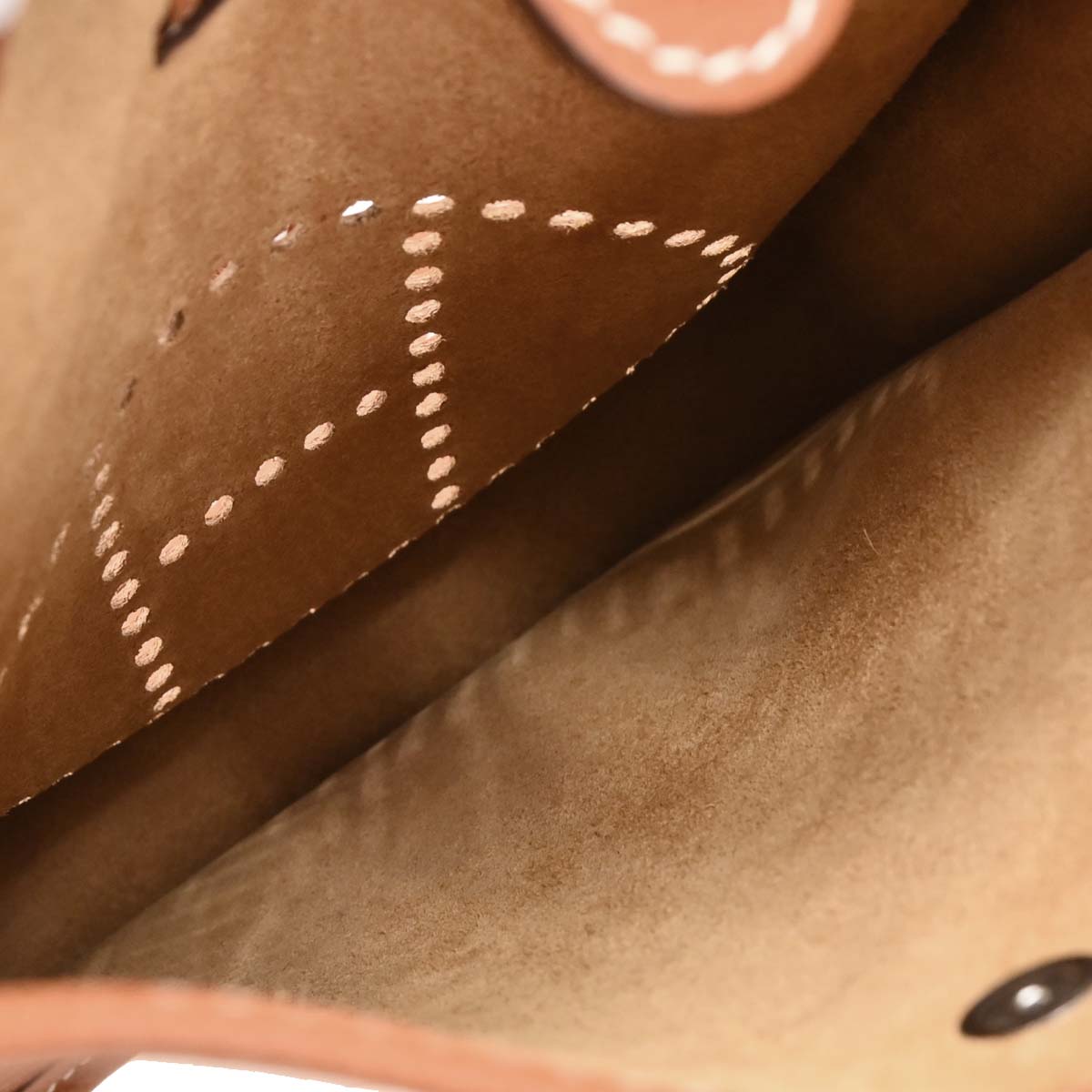 Hermes 2004 Cognac Epsom Evelyne TPM Shoulder Bag