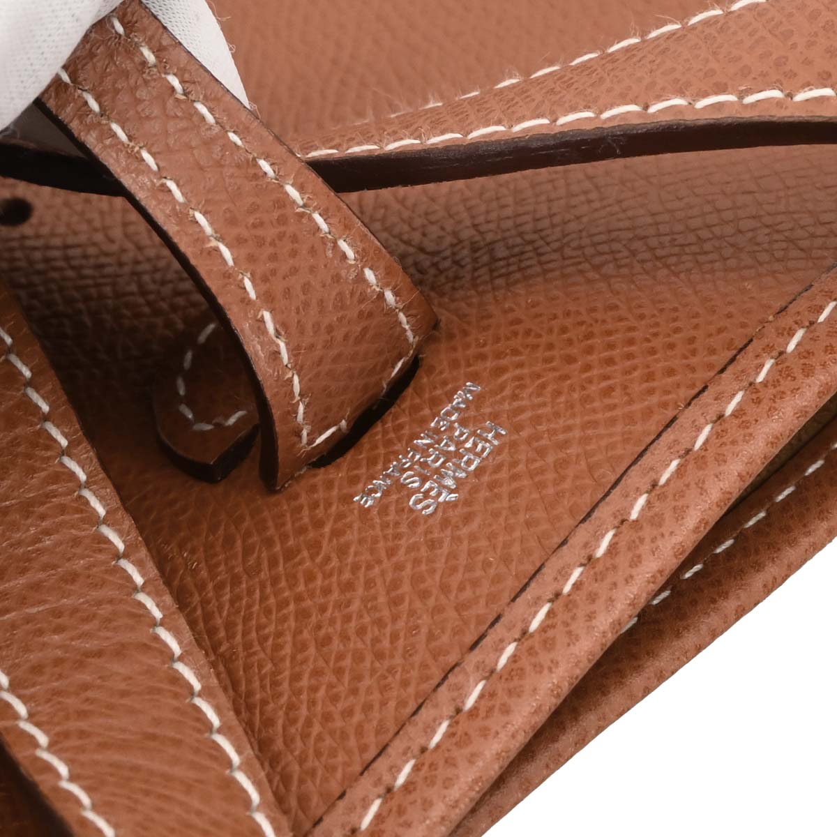 Hermes 2004 Cognac Epsom Evelyne TPM Shoulder Bag
