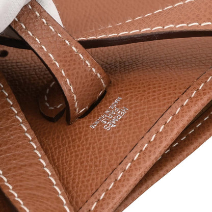Hermes 2004 Cognac Epsom Evelyne TPM Shoulder Bag