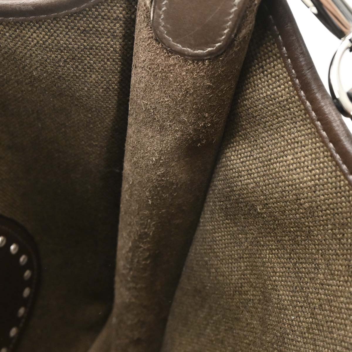 Hermes 2008 Ebene Toile H Chamonix Evelyne 2 29 PM Shoulder Bag