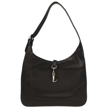 Hermes 2004 Black Evergrain Trim 31 Shoulder Bag