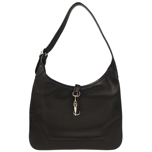 Hermes 2004 Black Evergrain Trim 31 Shoulder Bag