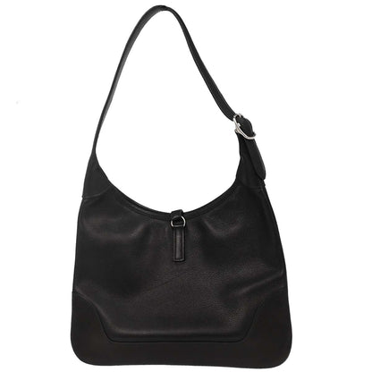 Hermes 2004 Black Evergrain Trim 31 Shoulder Bag