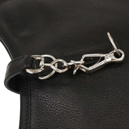 Hermes 2004 Black Evergrain Trim 31 Shoulder Bag