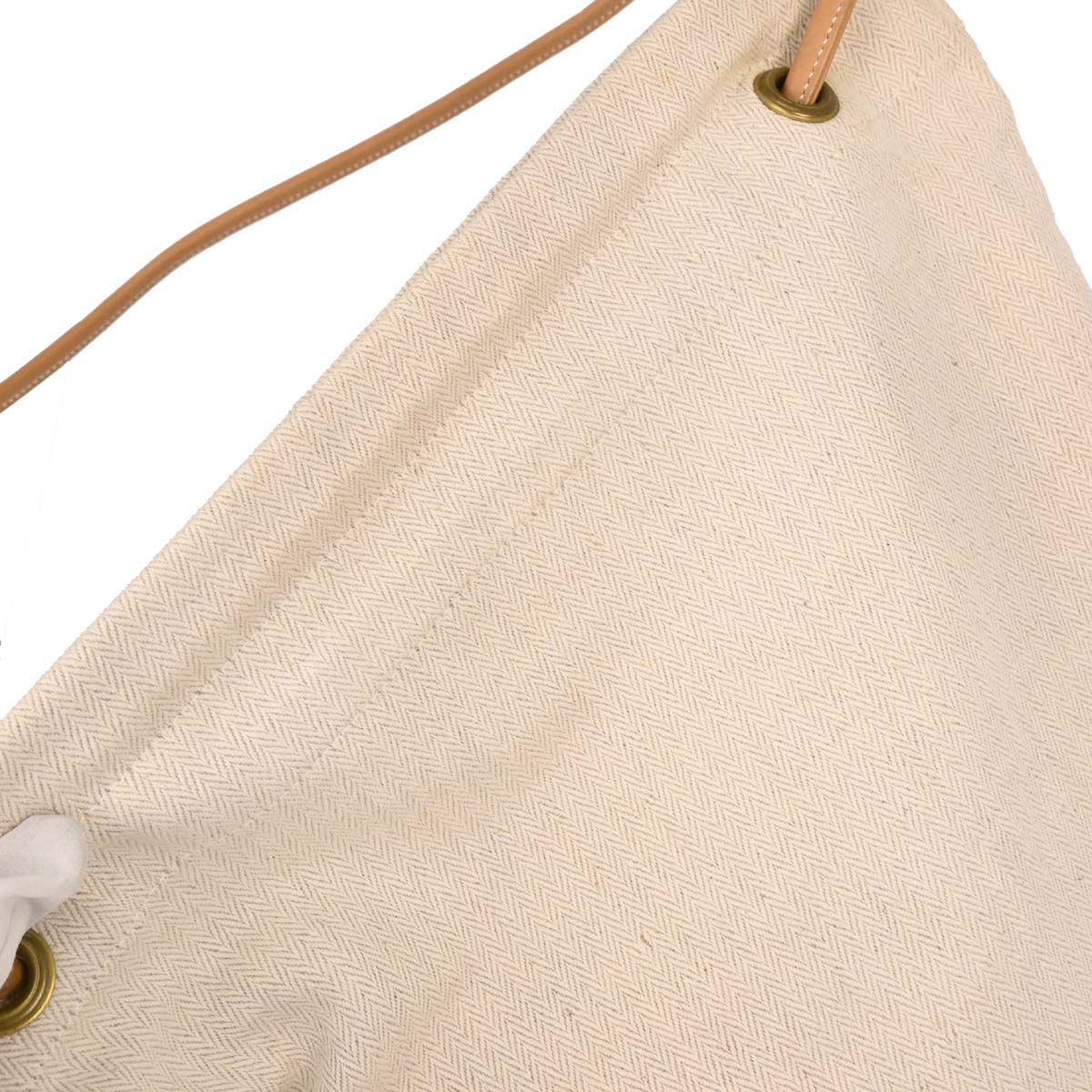 Hermes Beige Gold Toile Chevrons Aline GM Shoulder Bag