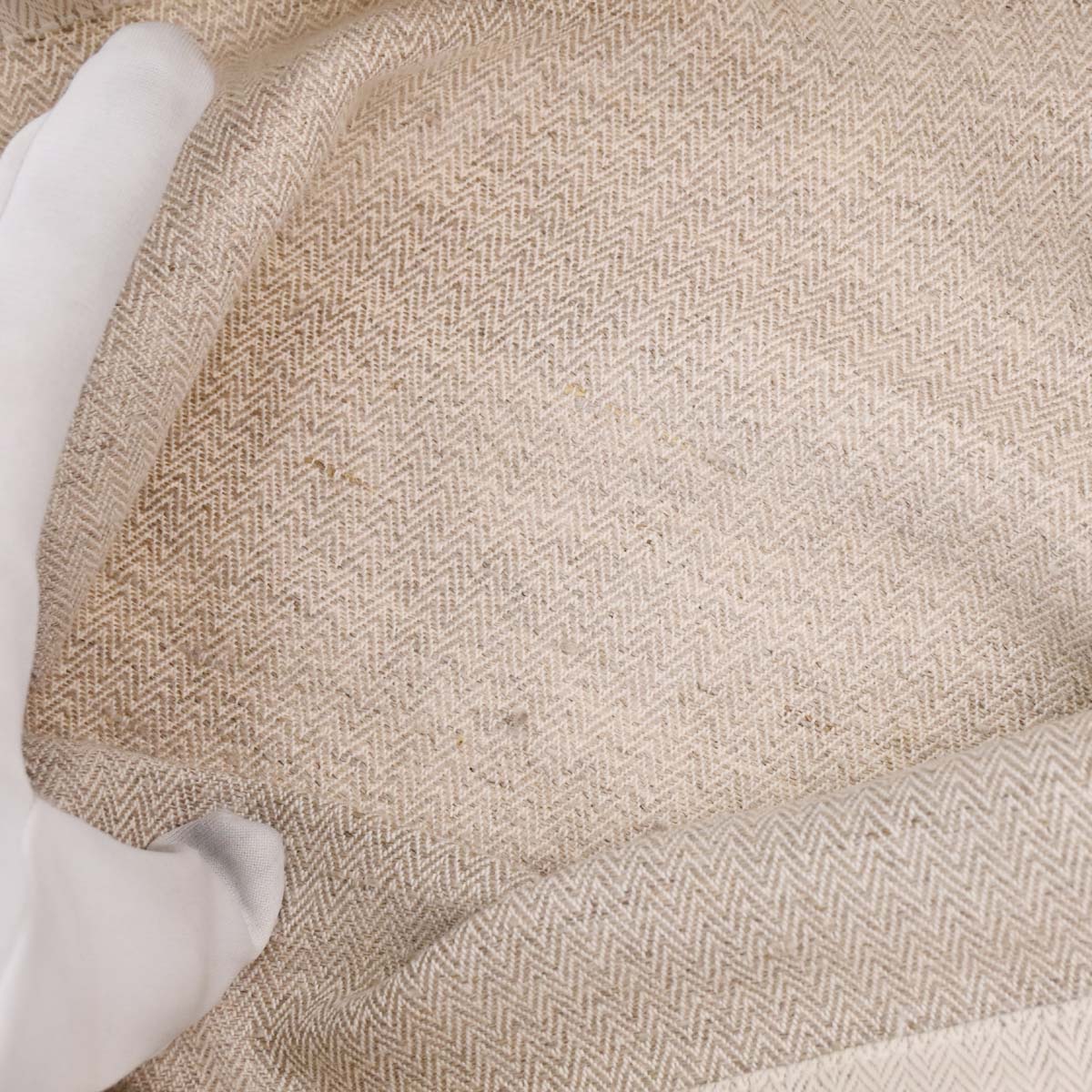 Hermes Beige Gold Toile Chevrons Aline GM Shoulder Bag
