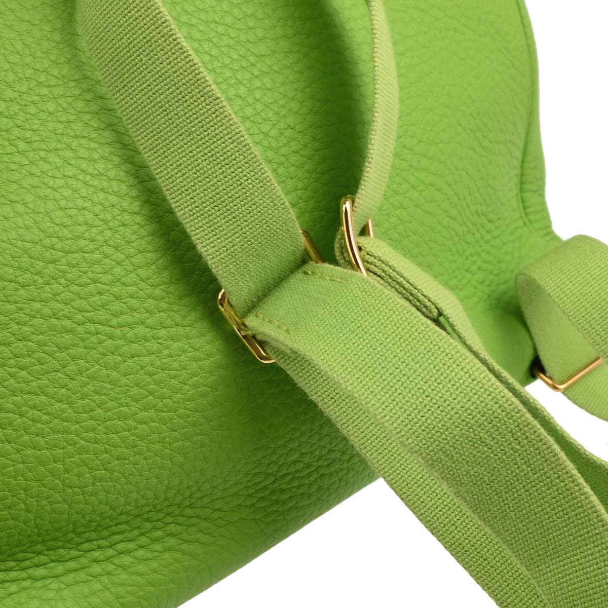 Hermes 2004 Apple Green Taurillon Clemence Kelly A Dos GM Backpack