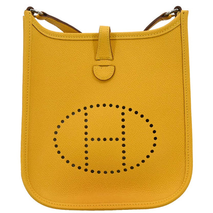 Hermes 2004 Jaune Epsom Evelyne TPM Shoulder Bag