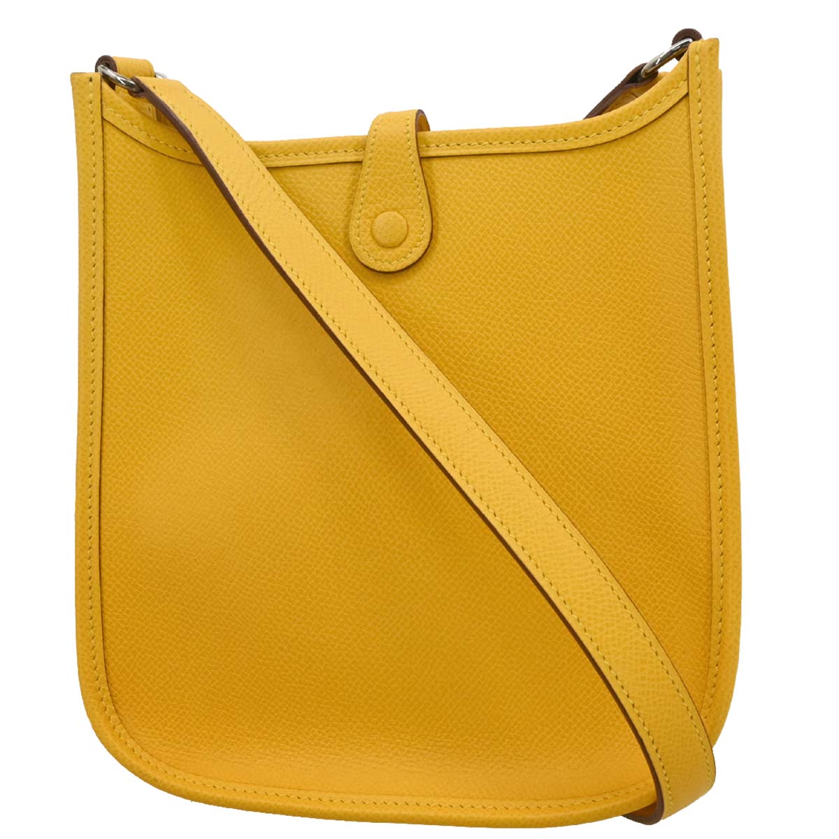 Hermes 2004 Jaune Epsom Evelyne TPM Shoulder Bag