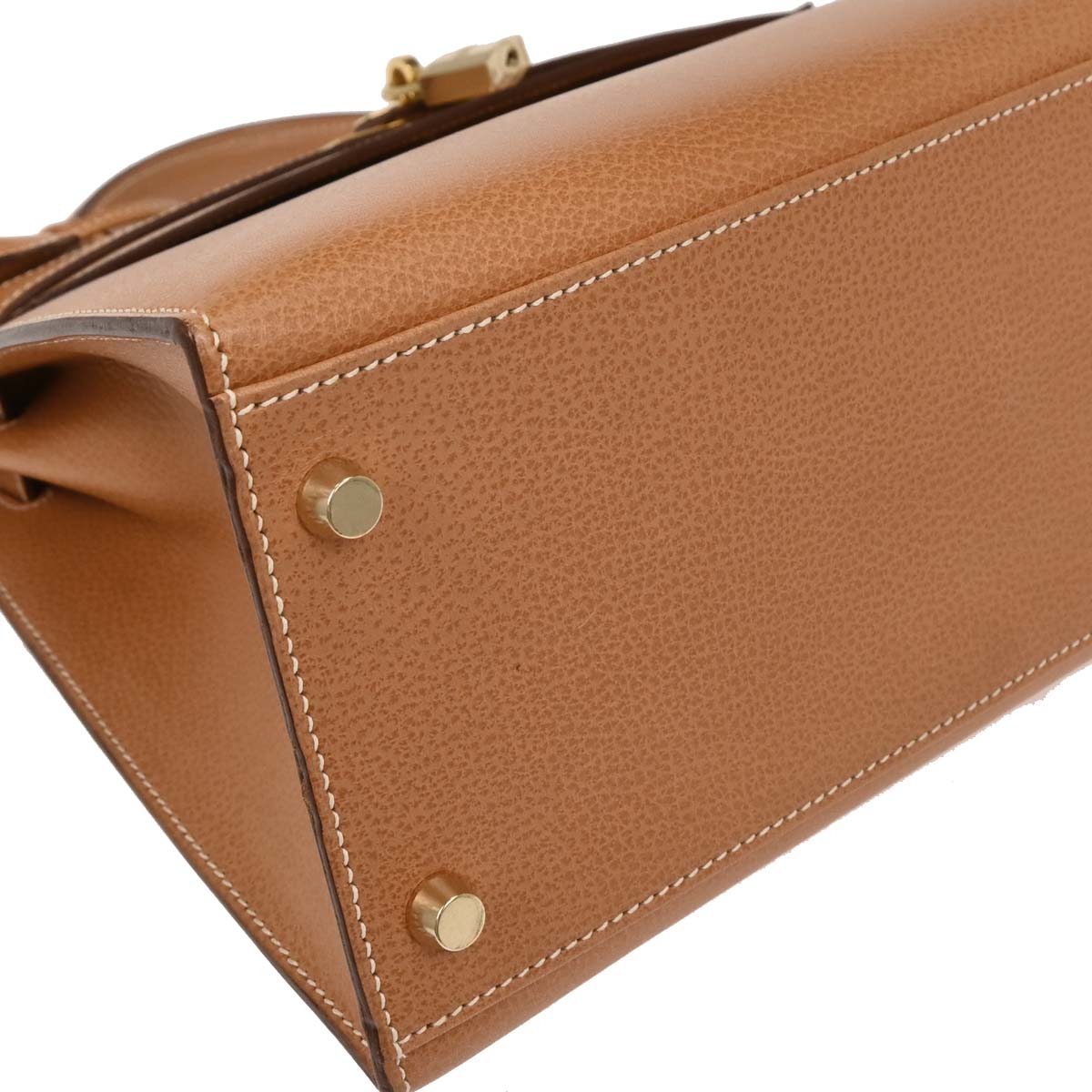 Hermes 2003 Natural Ardennes Kelly 32 Sellier 2way Shoulder Handbag