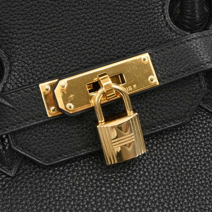 Hermes 2003 Black Togo Birkin 35 Handbag