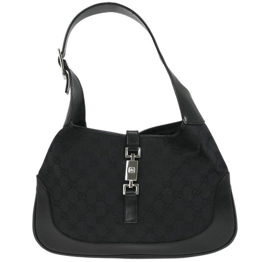 Gucci Black GG Jackie Hobo Handbag