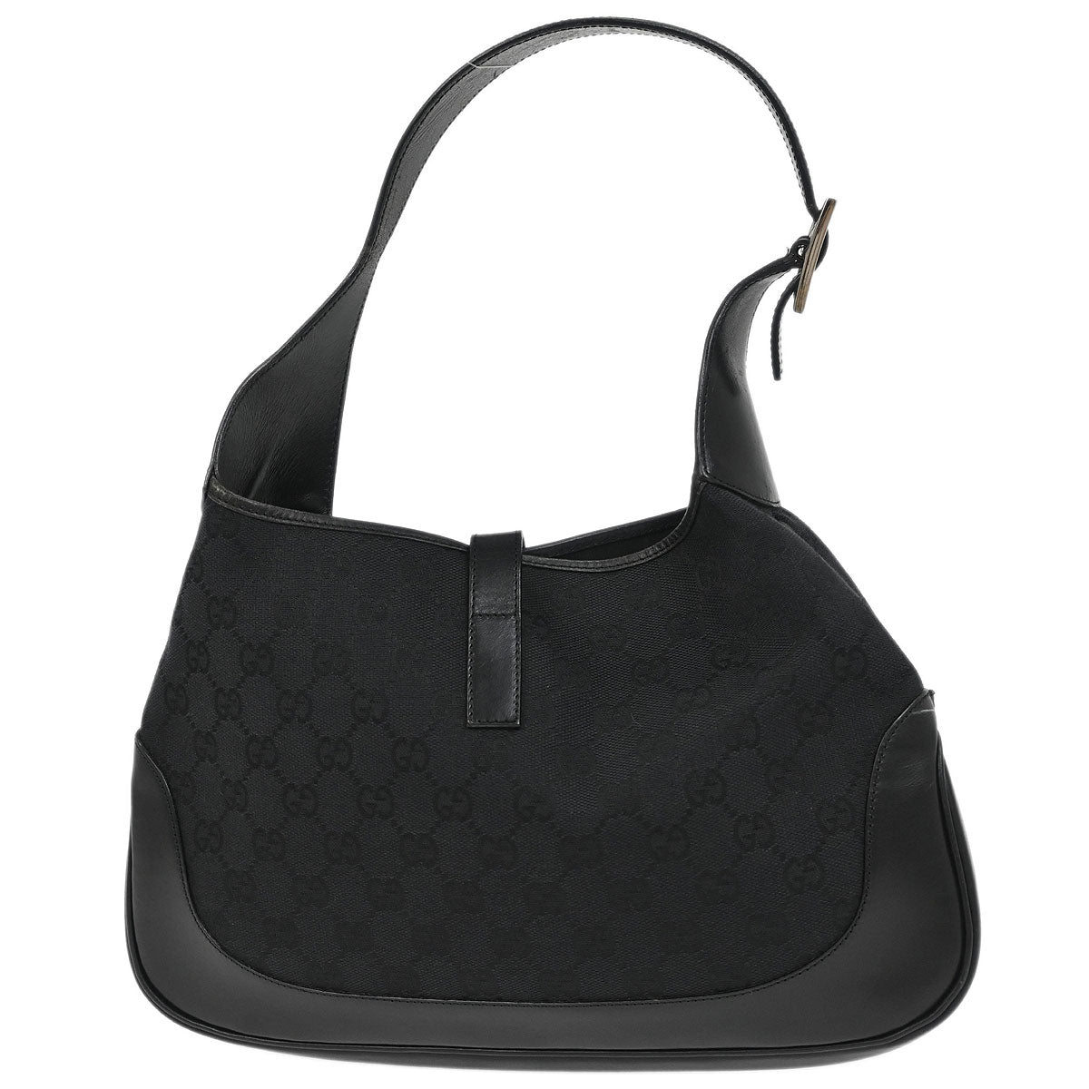 Gucci Black GG Jackie Hobo Handbag