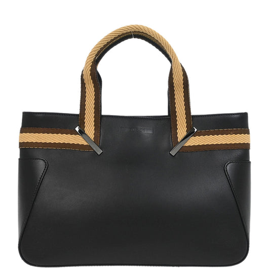 Gucci Black Leather Tote Handbag