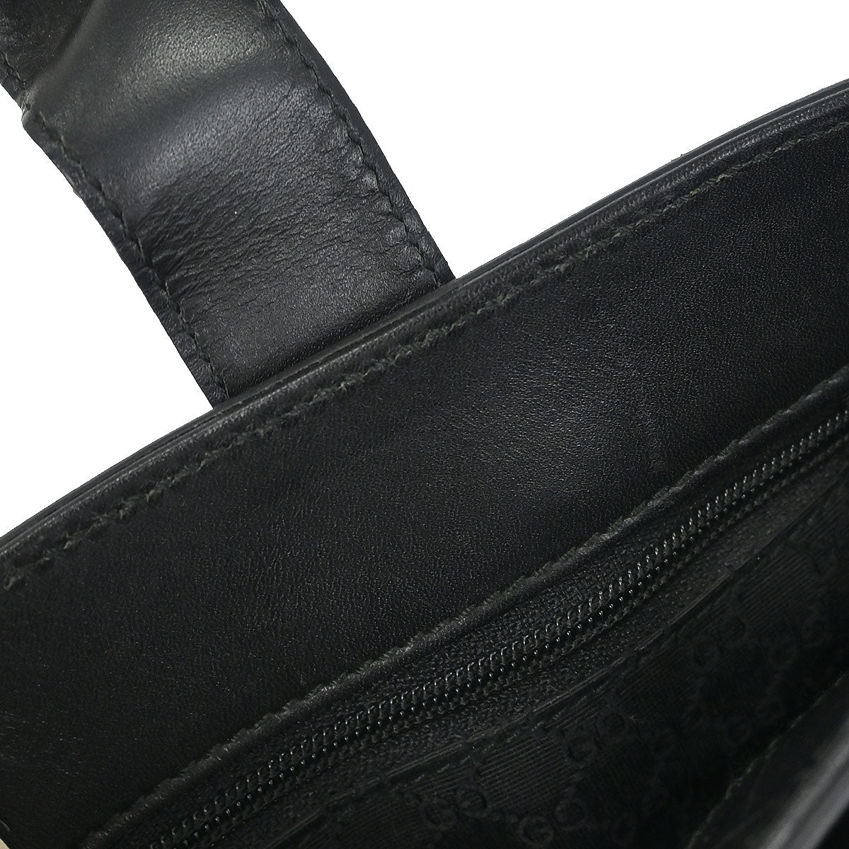 Gucci Black Leather Tote Handbag
